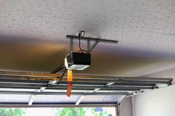 garage door opener opening garage door